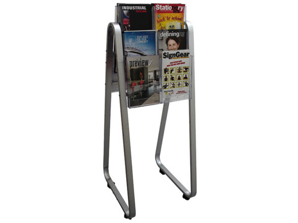 A4 Double-Sided Lit Loc Easel Floor Stands