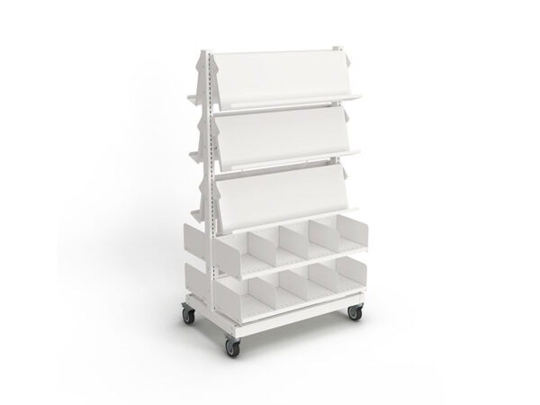 Intraspec Mobile Shelving 1560mm Magazines