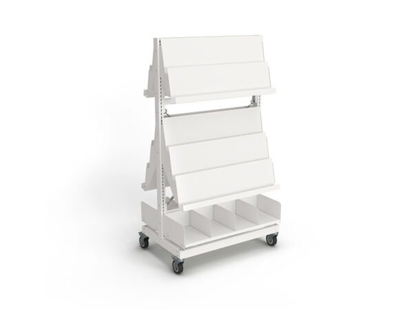 Intraspec Mobile Shelving 1560mm Waterfall Display