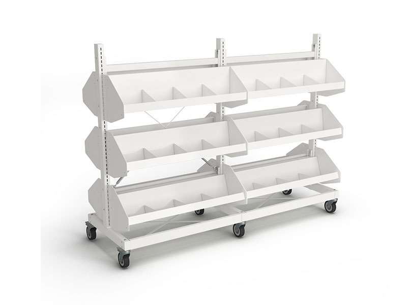 Intraspec Mobile Shelving 1260mm Browser Bins - Image 2