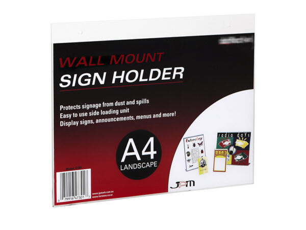 Wall Mounted Sign Display - Landscape