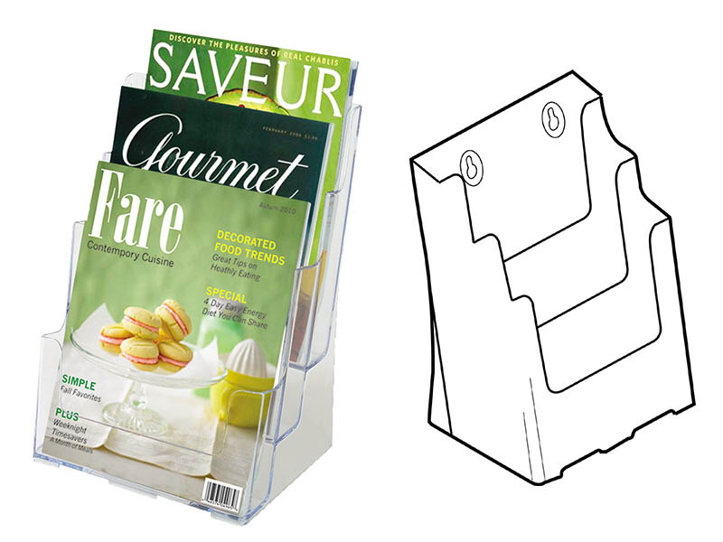 Multi-Tier Brochure Holders - A4 - Image 2