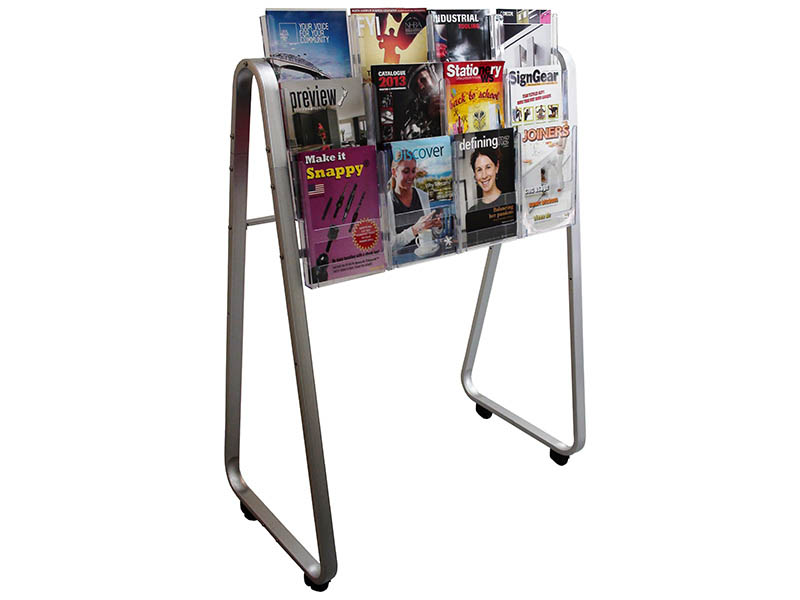A4 Single-Sided Lit Loc Easel Floor Stands - Image 3