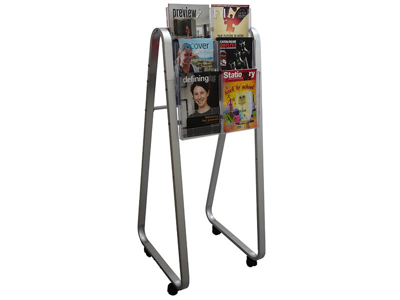 A4 Single-Sided Lit Loc Easel Floor Stands - Image 5