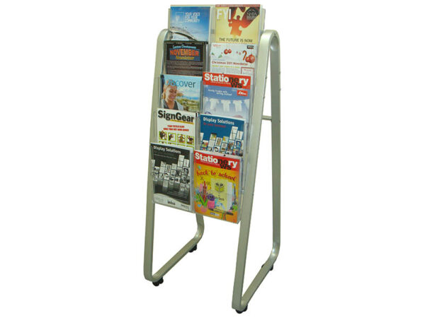 A4 Single-Sided Lit Loc Easel Floor Stands