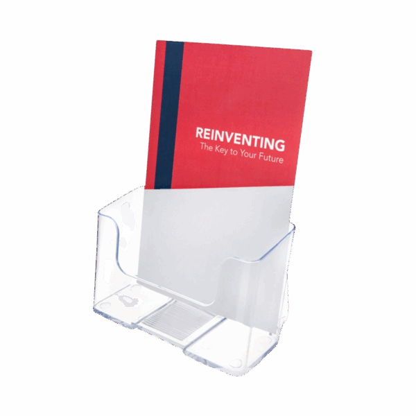 Single Pocket Free Standing Brochure Holder - Portrait