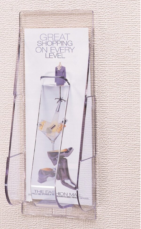 Single Pocket Wall Mounting Brochure Holders - Portrait