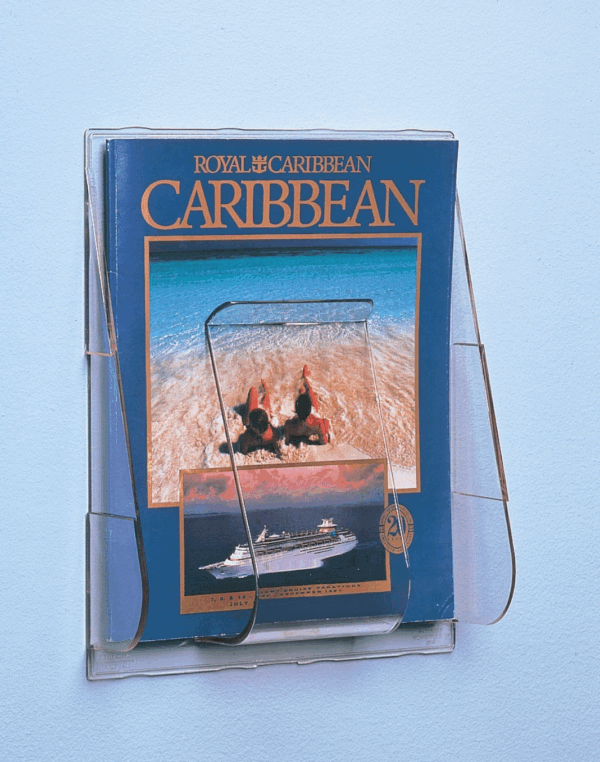 Single Pocket Wall Mounting Brochure Holders - Portrait