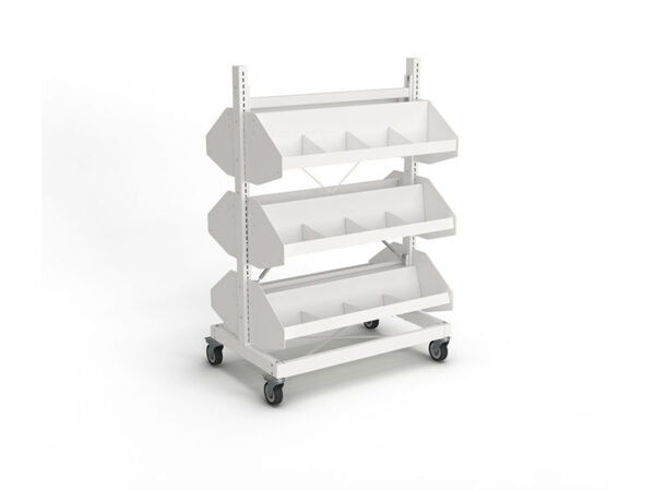 Intraspec Mobile Shelving 1260mm Browser Bins