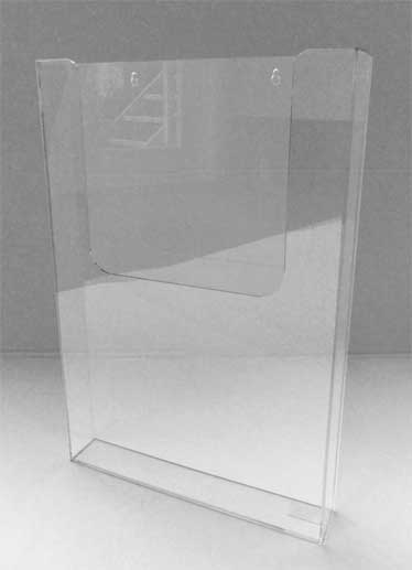 Single Pocket Wall Mounting Brochure Holders - Portrait - Image 2